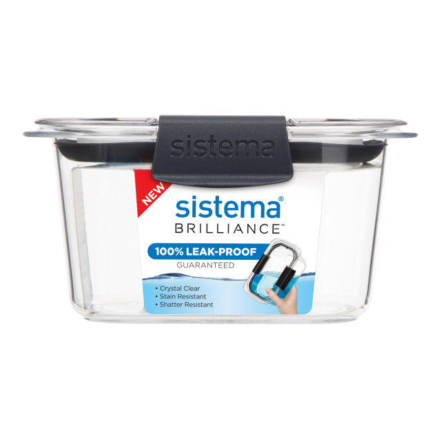 Sistema Brilliance Small Rectangular Container, 380ml angle
