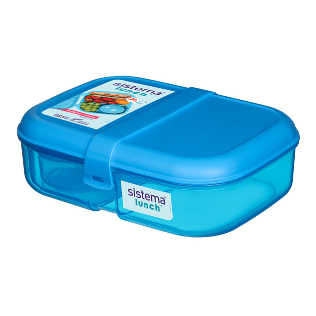 Sistema Ribbon Lunchbox with Mini Bite Box, 1.1L - Blue