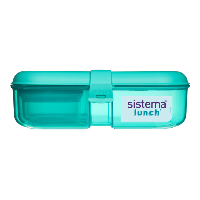 Sistema Ribbon Lunchbox with Mini Bite Box, 1.1L - Teal angle