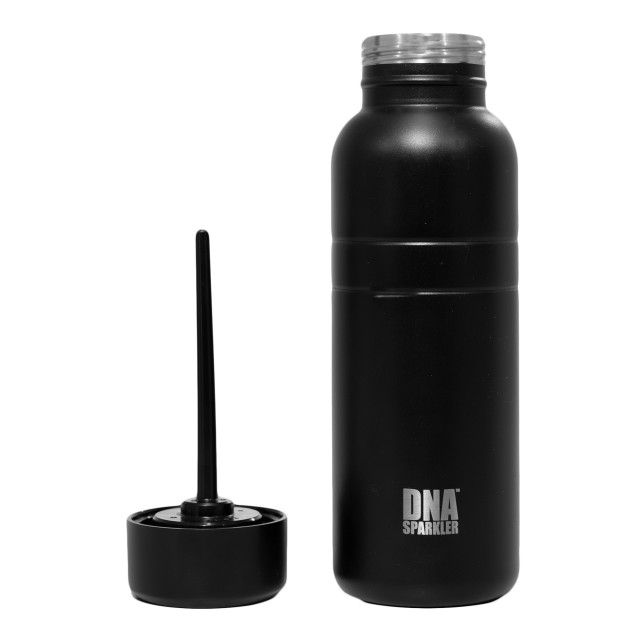 DNA Replacement Stainless Steel Bottle for DNA Soda Water Maker, 1L angle