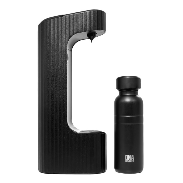 DNA Sparkler Soda Water Maker with Stainless Steel Bottle & Cylinder angle