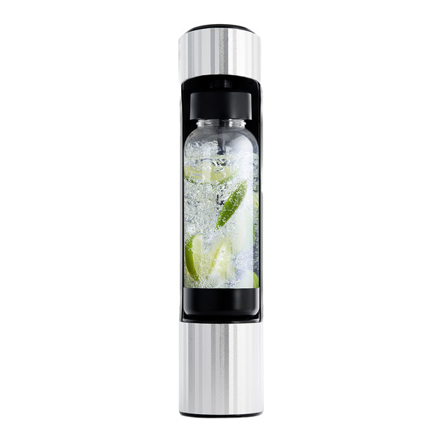 DNA Sparkler Soda Water Maker with Cylinder - Sparkling Silver angle