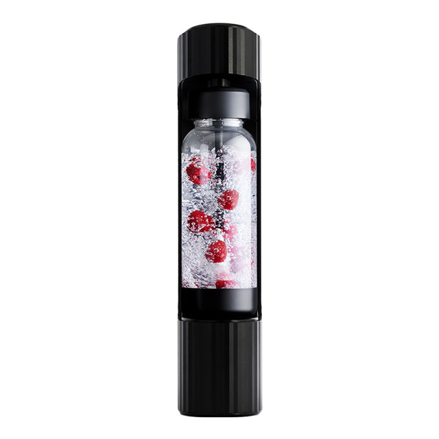 DNA Sparkler Soda Water Maker with Cylinder - Midnight Black angle