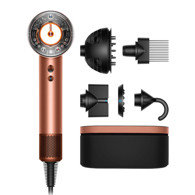Dyson Supersonic Nural Hair Dryer Curly + Coily - Amber Silk/ Pink Champagne