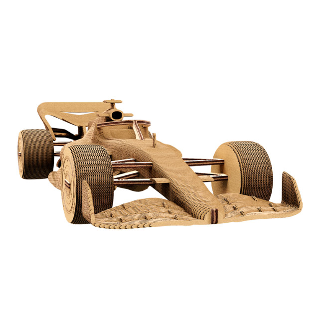 Cartonic 3D Racing Car Sculpture Puzzle angle