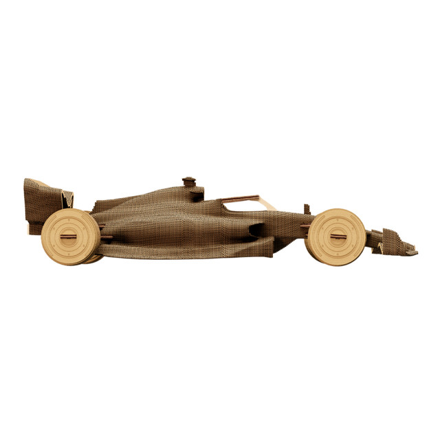 Cartonic 3D Racing Car Sculpture Puzzle angle