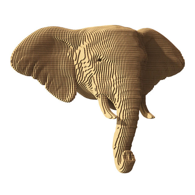 Cartonic 3D Elephant Wall Mountable Puzzle Art angle