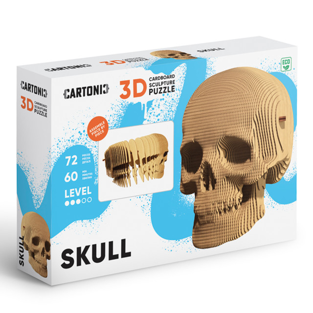 Cartonic 3D Skull Sculpture Puzzle packaging