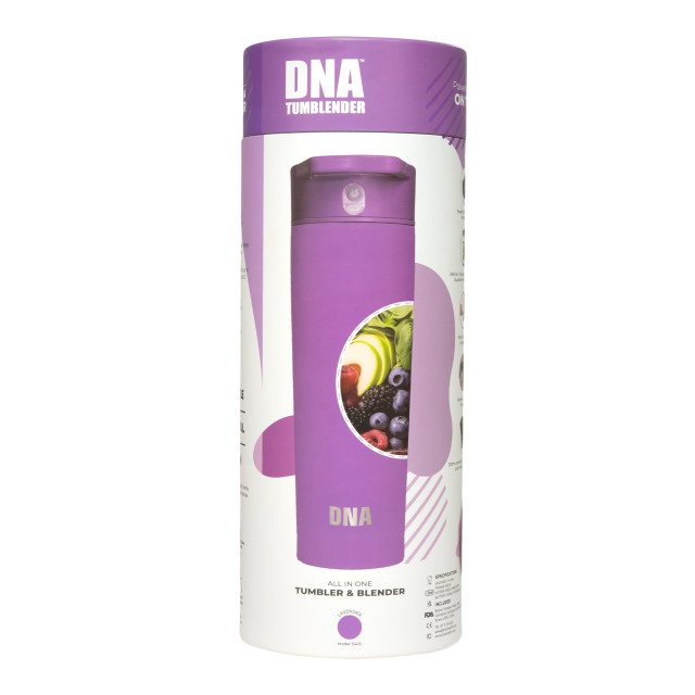 DNA Portable Cordless Tumblender, 160W - Lavender packaging