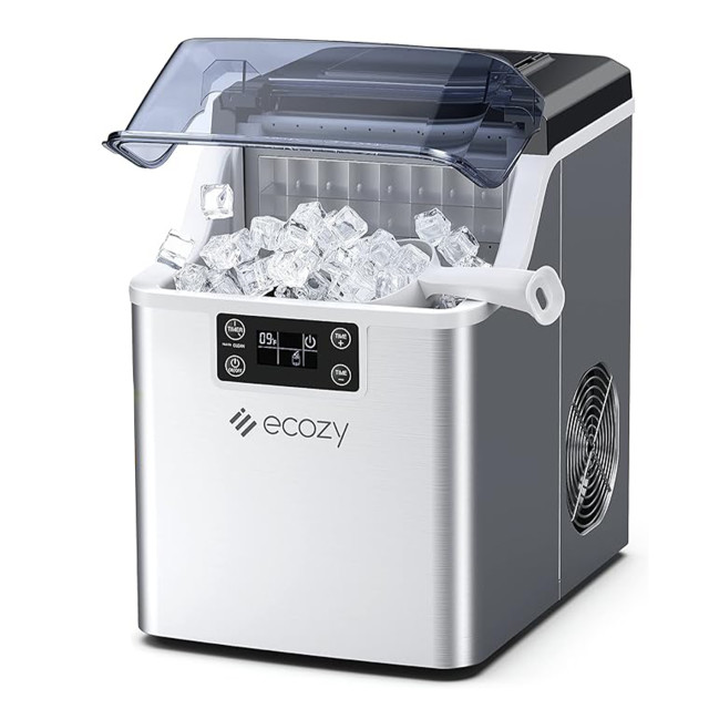 Ecozy Stainless Steel Self-Cleaning Countertop Ice Cube Maker, 20kg