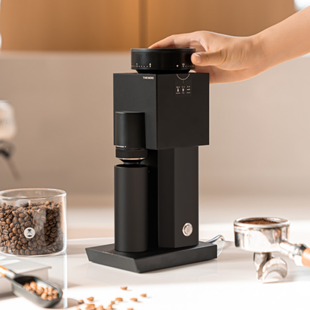 Timemore Bricks 01s Electric Coffee Grinder on the table