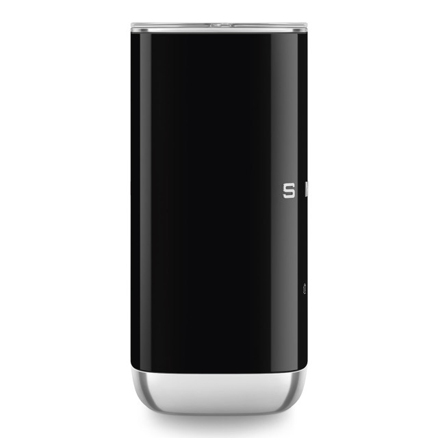 Smeg Electric Milk Frother, 180ml - Glossy Black angle