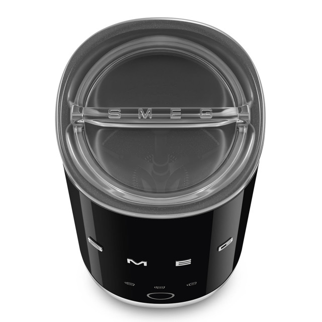 Smeg Electric Milk Frother, 180ml - Glossy Black angle
