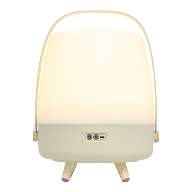 Kooduu Lite-Up Play JBL Speaker & Lamp - White/Sand angle