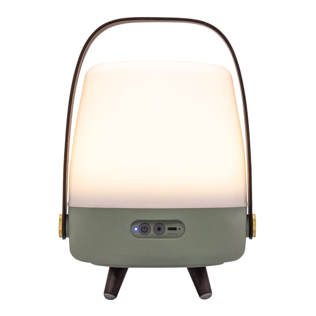 Kooduu Lite-Up Play Mini JBL Speaker & Lamp - White/Petroleum angle