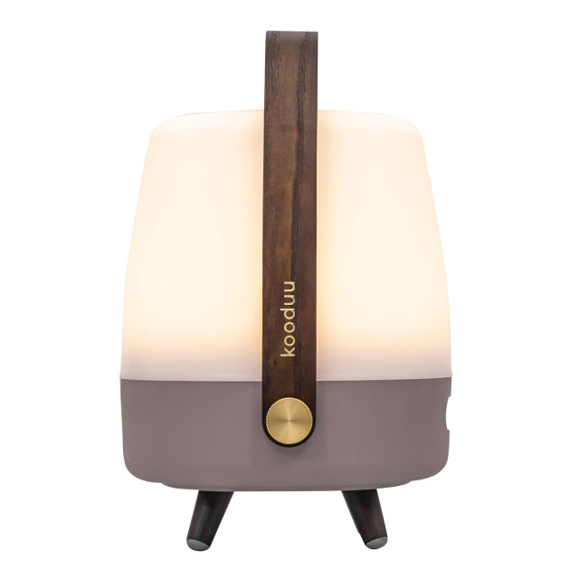 Kooduu Lite-Up Play Mini JBL Speaker & Lamp - White/Earth angle