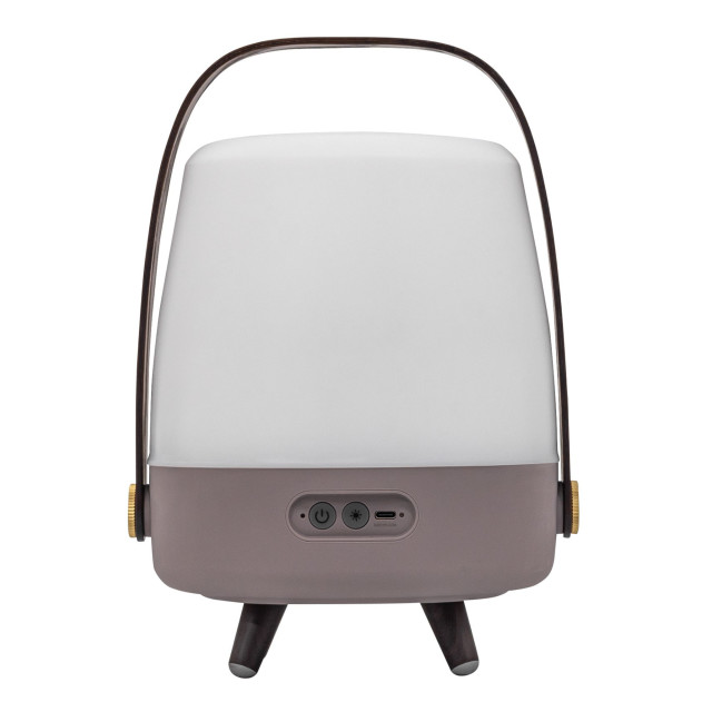 Kooduu Lite-Up Play Mini JBL Speaker & Lamp - White/Earth angle