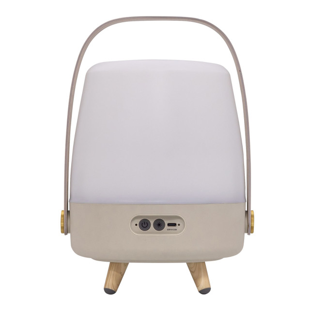 Kooduu Lite-Up Play Mini JBL Speaker & Lamp - White/Sand angle