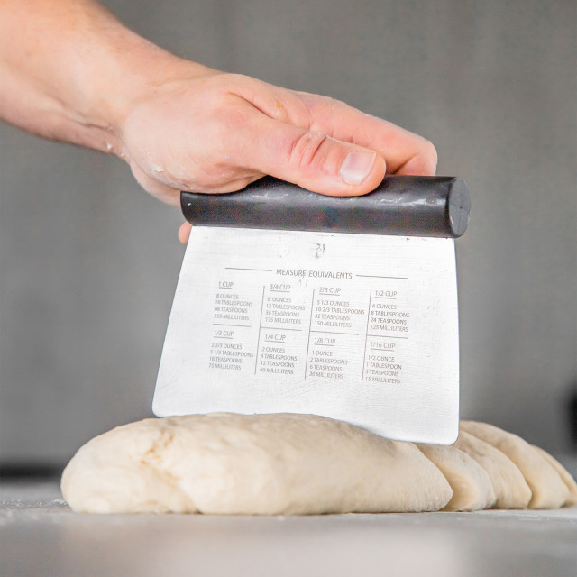 KitchenAid Universal All Purpose Scraper slicing dough