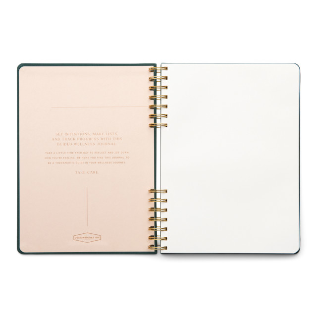 Designworks Ink Live Well Guided Wellness Journal angle