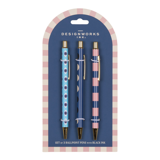 Designworks Ink A Dopo Pens, Set of 3 - Eye, Moon, Stripe