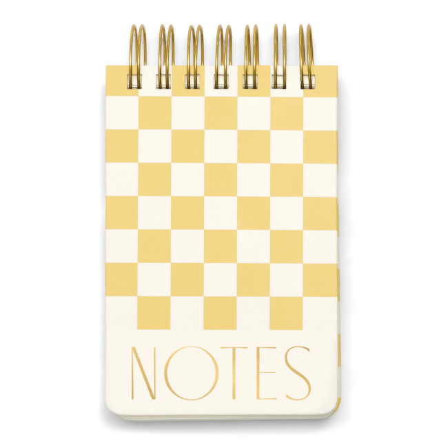 Designworks Ink Twin Wire Chunky Notepad - Checks