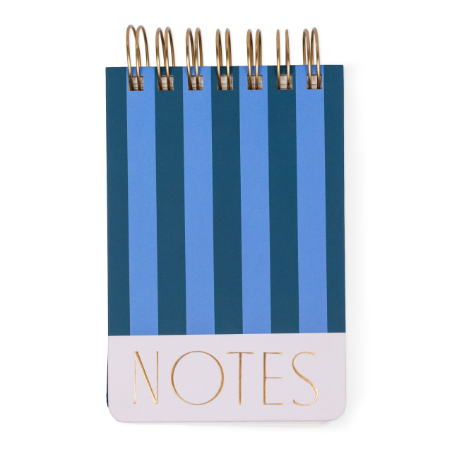 Designworks Ink Small Blue & Navy Twin Wire Chunky Notepad