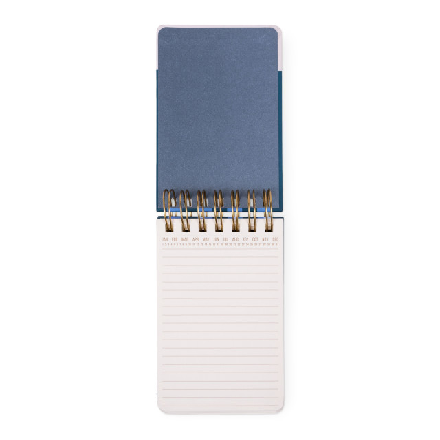 Designworks Ink Small Blue & Navy Twin Wire Chunky Notepad