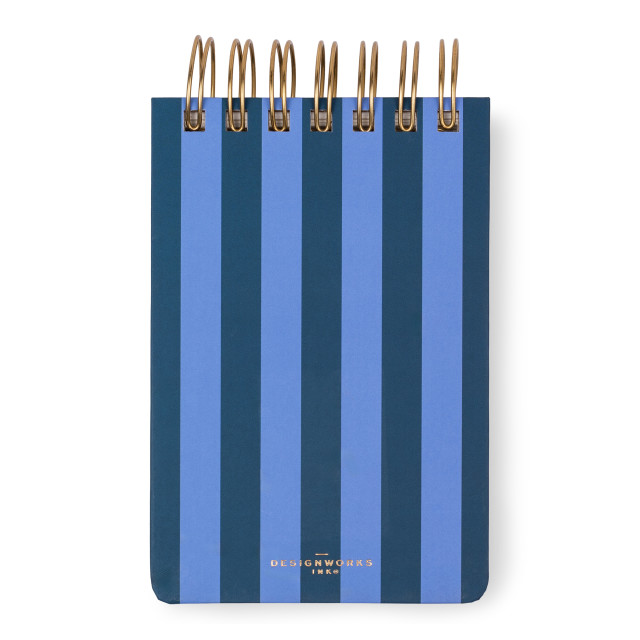 Designworks Ink Small Blue & Navy Twin Wire Chunky Notepad