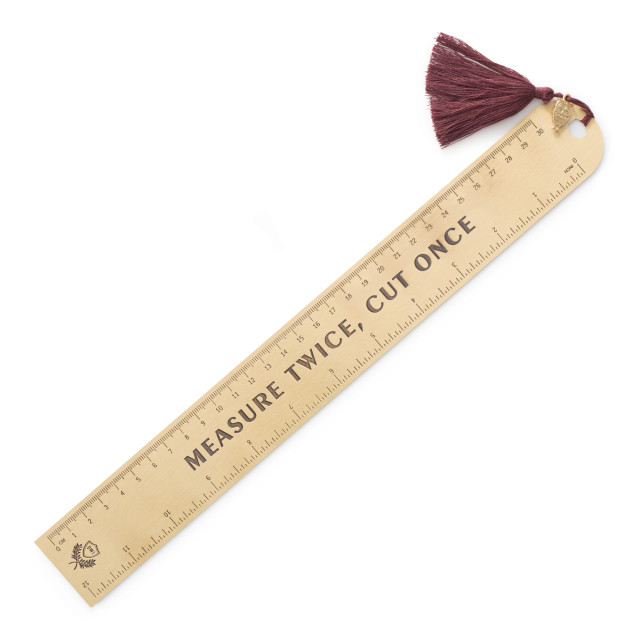 Designworks Ink Metal Ruler - Burgundy