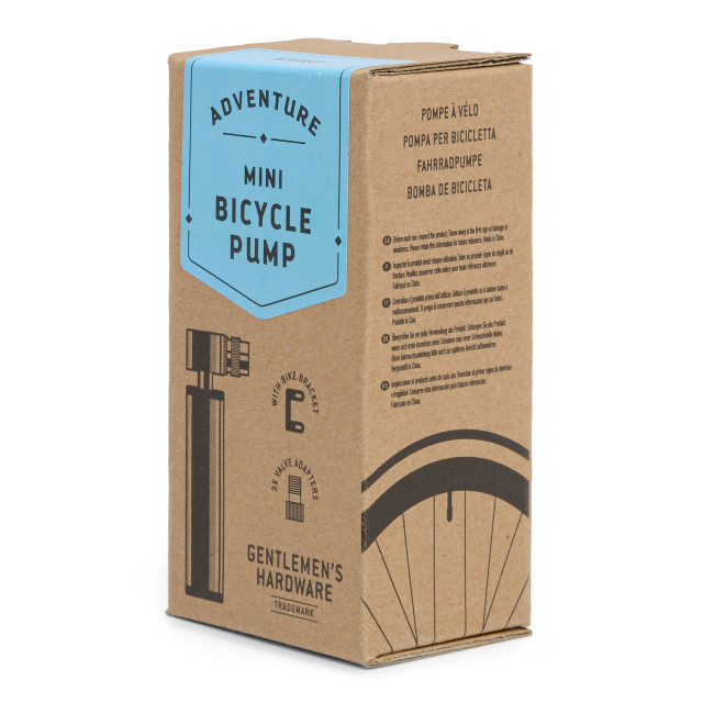 Gentlemens Hardware Mini Bicycle Pump packaging