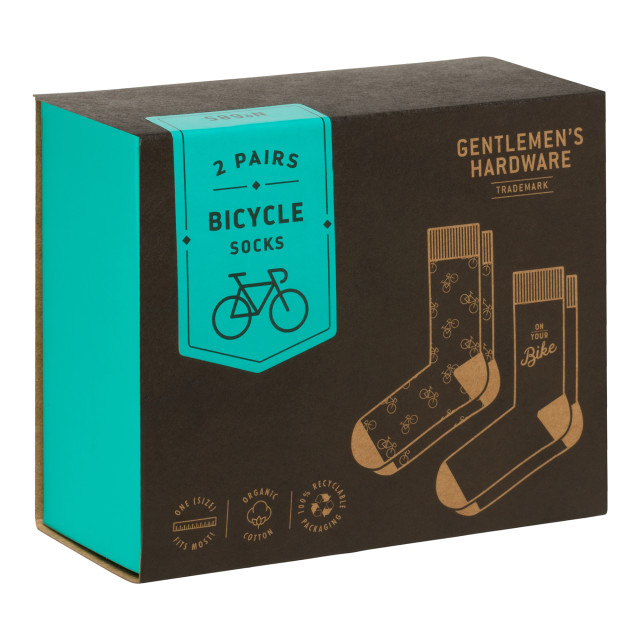 Gentlemens Hardware Bicycle Socks, Set of 2 packaging
