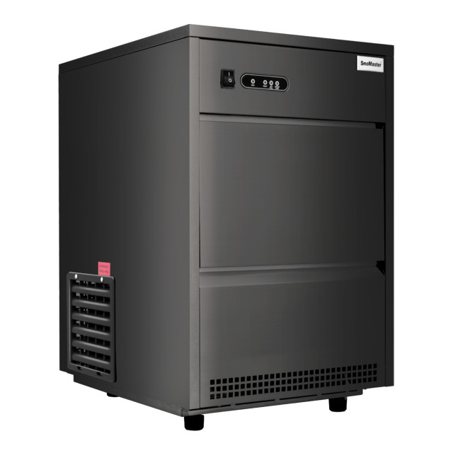 SnoMaster Black Plumbed-In Bullet Ice-Maker, 26kg