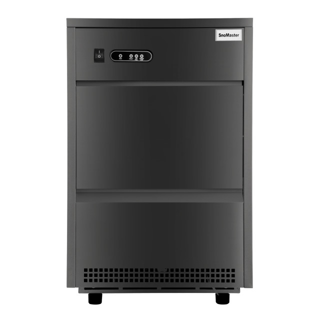 SnoMaster Black Plumbed-In Bullet Ice-Maker, 26kg angle