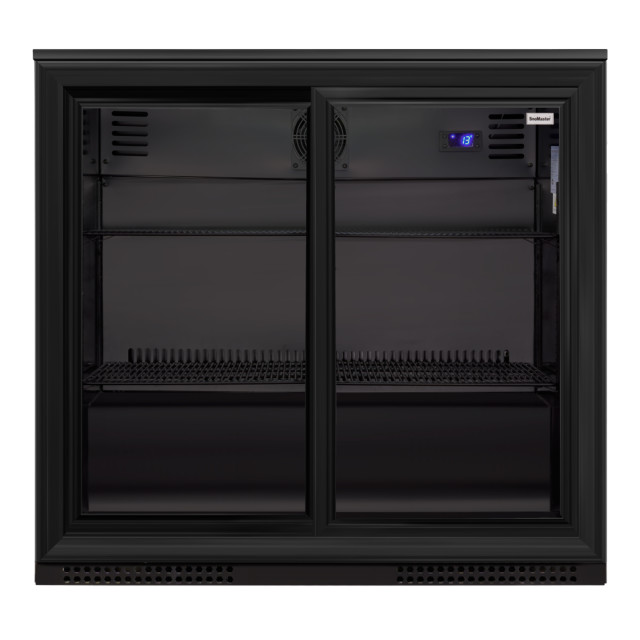 SnoMaster Under-Counter Sliding Door Beverage Cooler, 200L angle