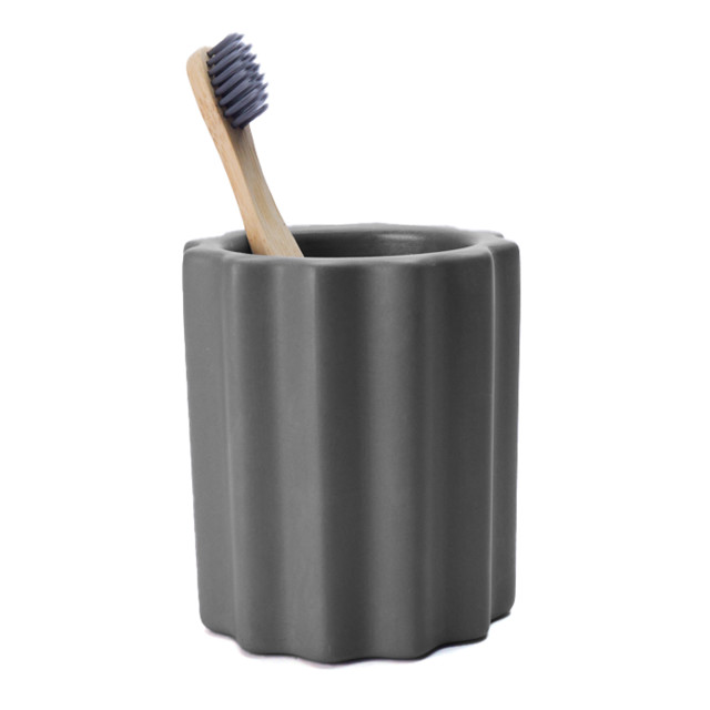 Alkaline Casablanca Toothbrush Holder - Charcoal