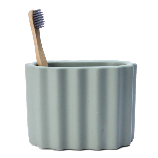 Alkaline Dual Casablanca Toothbrush Holder - Sage