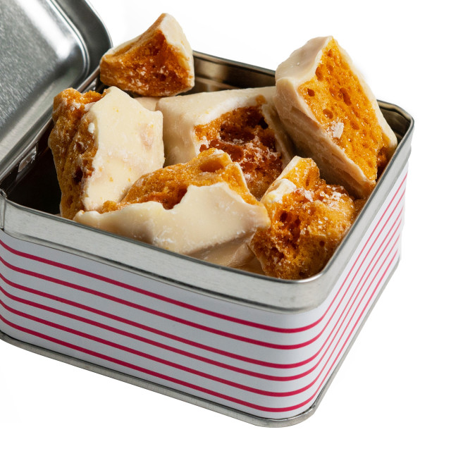 Rose's Delicacies Honeycomb with White Chocolate Coating, 160g detail