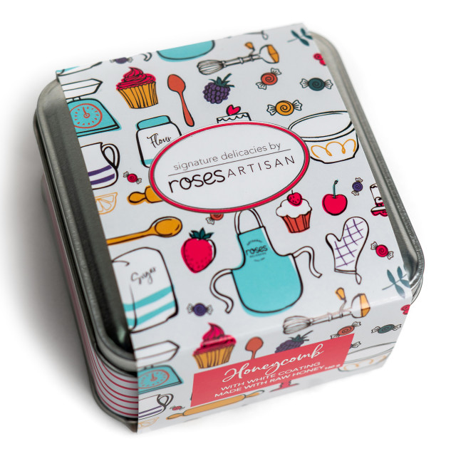 Rose's Delicacies Honeycomb with White Chocolate Coating, 160g