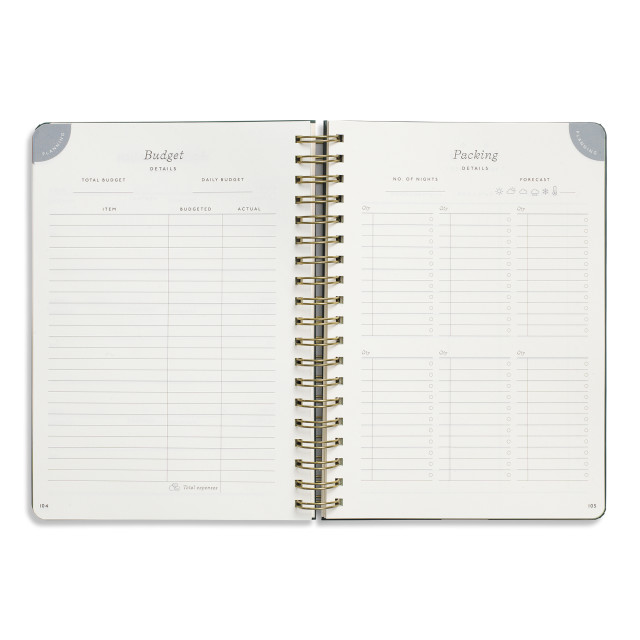 Papier Off Piste Green Travel Journal angle