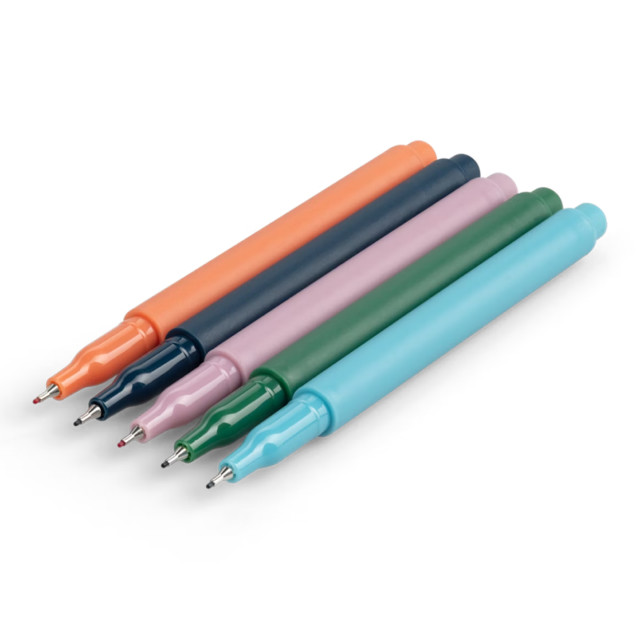 Papier Quintet Fineliner Pens, Pack of 5