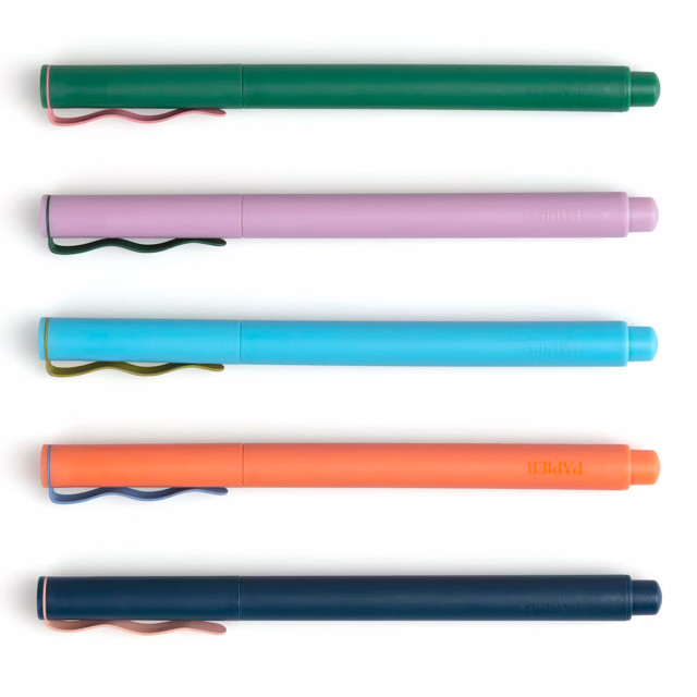 Papier Quintet Fineliner Pens, Pack of 5 angle