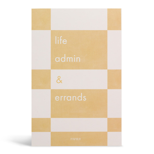 Papier Life Admin & Errands List Notepad