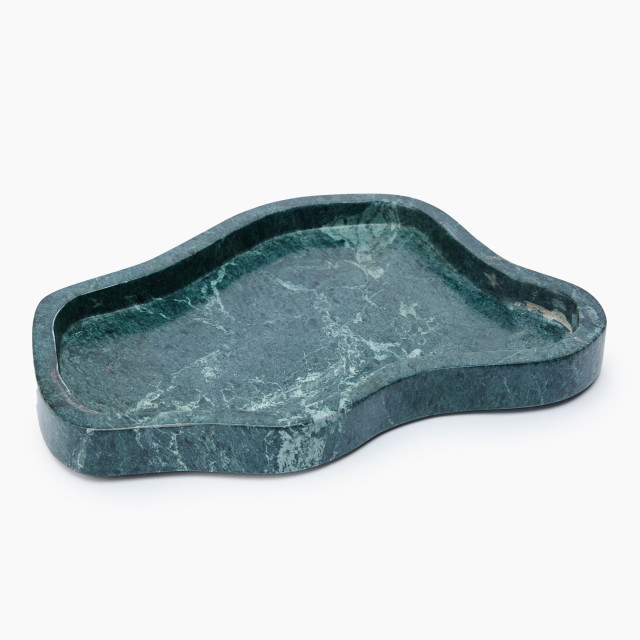 Thread Office Green Marble Organic Decorative Tray