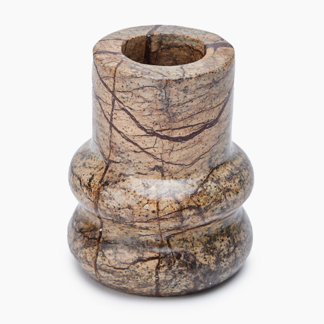 Thread Office Brown Marble Dinner Candle Holder