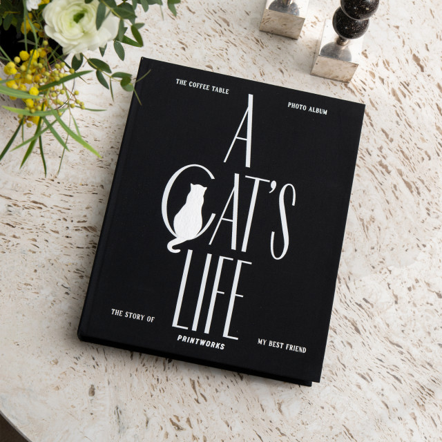 Printworks A Cat's Life Blank Photo Album on the table