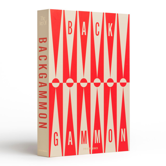 Printworks Classic Art of Backgammon - Red/Cream