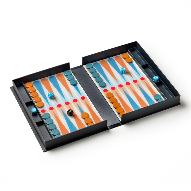 Printworks Classic Art of Backgammon - Anthracite angle