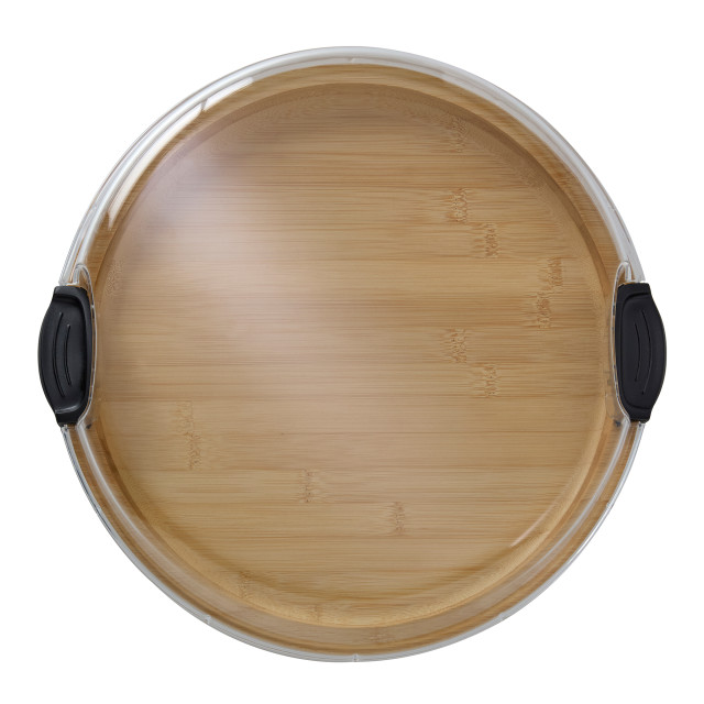 Farberware Build-a-Board Bamboo Round Snack Serving Board, 35.5cm angle