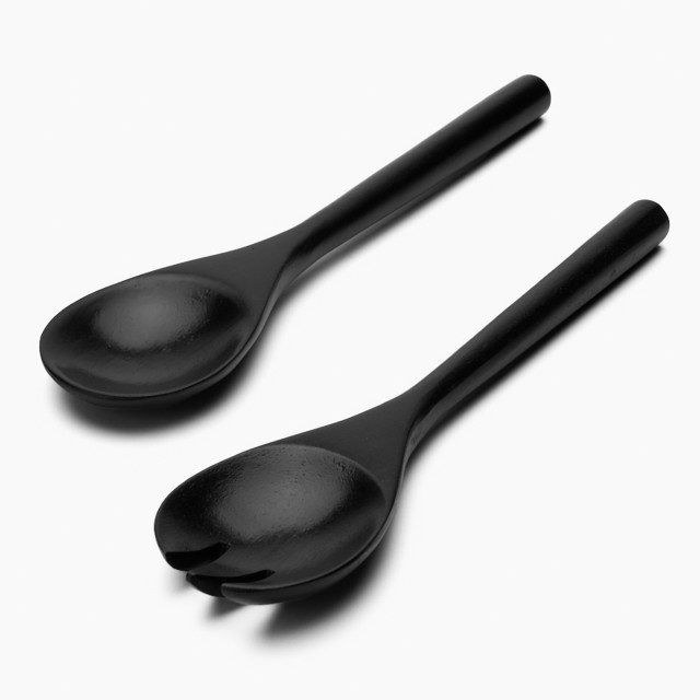 Humble & Mash Black Salad Servers, Set of 2
